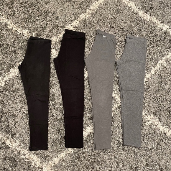 Member's Mark Other - Girls Legging Bundle Size 10-12 Black Grey School Activewear Loungewear